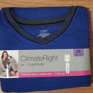Climate Right Cuddl Duds Thermal underwear 2X